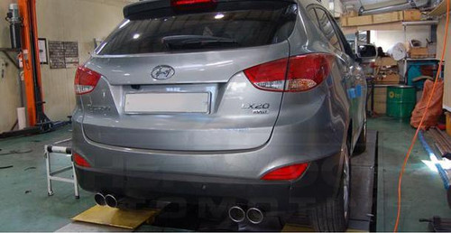 2010+ Tucson IX Dual Round Exhaust Tip DIY Set 6pc