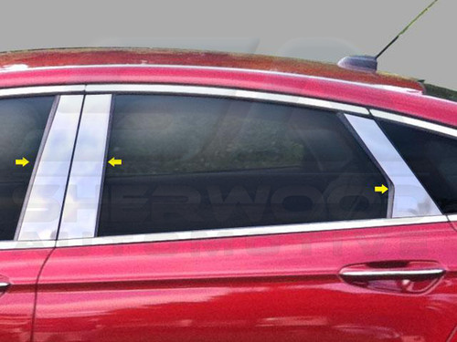 Chrome Pillar Post Kit For 2013-2020 Ford Fusion – 6-Piece Stainless Steel Trim