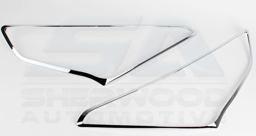 2013-2014 Santa Fe DM ix45 Chrome Headlight Cover Trim Set 2pc