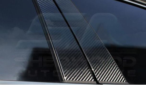 2012+ Azera Exos Carbon Door Pillar Mask Decal Set 6pc B Post DI