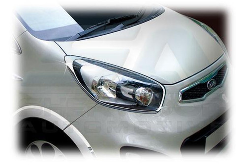 2011+ Picanto/Morning Chrome Headlight Trim Set 2pc 2011+ Picanto/Morning Chrome Headlight Trim Set 2pc