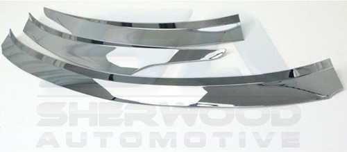 2013-2014 Santa Fe DM/ix45 Chrome Hood Bug Guard 3pc Set 2013-2014 Santa Fe DM/ix45 Chrome Hood Bug Guard 3pc Set