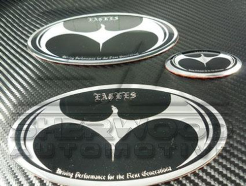 Cadenza / K7 BATWING Emblem Set Grill Trunk Steering 3pc Cadenza / K7 BATWING Emblem Set Grill Trunk Steering 3pc