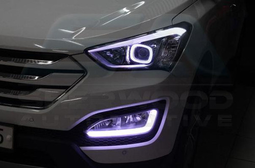 2013-2014 Santa Fe DM/ix45 Illuminated LED Fog Lights Replacemen