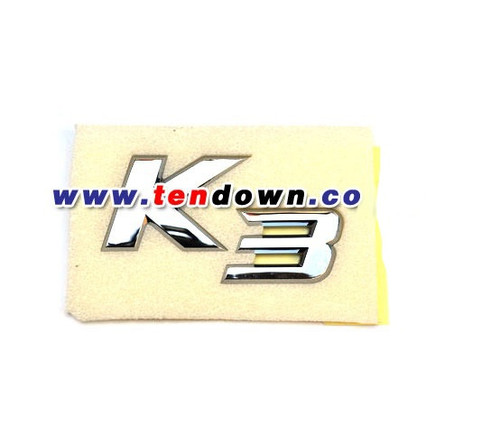 2014+ Forte "K3" Chrome Letter Emblem