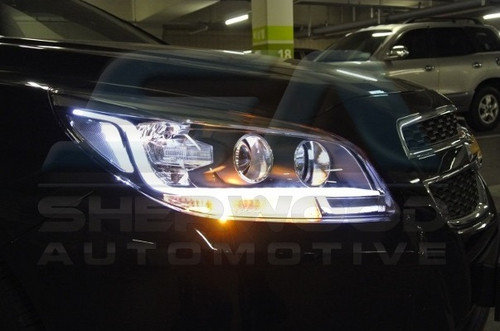 2013+ Chevy Malibu Illuminated LED Headlights 2pc Set - Korean Auto Imports