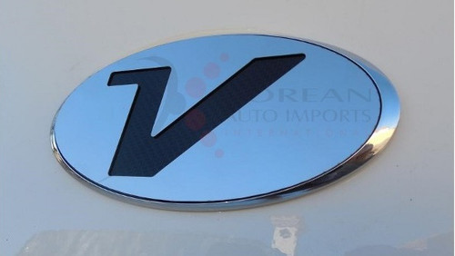 CEED "V" Platinum Series Stainless Steel Emblem Badge