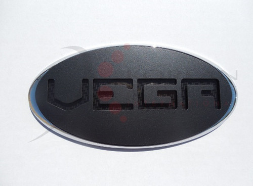 2013-2014 Genesis Coupe "VEGA" CHROME/BLACK Emblem Badge Logo