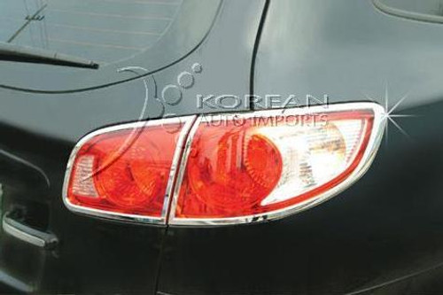 2007 Santa Fe Chrome Taillight Trims 2007 Santa Fe Chrome Taillight Trims