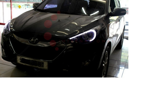 2010-2014 Tucson IX Illuminated Boomarang LED Headlight Modules