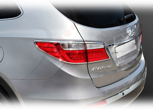 2013-2014 Santa Fe 7 PASSENGER Chrome Taillight Trim Set 4pc