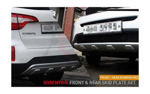 2014+ Sorento R Silver Skid Plate Set 2pc Front/Rear