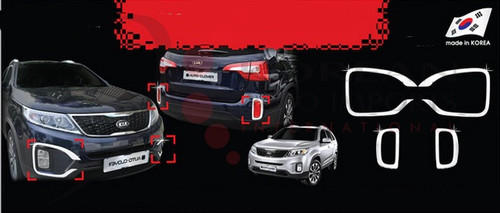 2014+ Sorento Chrome Fog Light Surround Set TYPE 2
