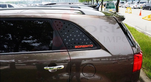 2014+ Sorento BLACK/RED Sport C-Pillar Window Cover Set 2pc 2014+ Sorento BLACK/RED Sport C-Pillar Window Cover Set 2pc