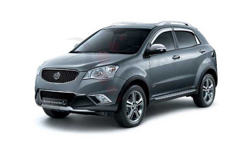 Korando C OE Silver Skid Plate Set Front/Rear 2pc