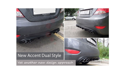2011+ Accent/Solaris Shark Fin Rear Bumper Diffusor 2011+ Accent/Solaris Shark Fin Rear Bumper Diffusor