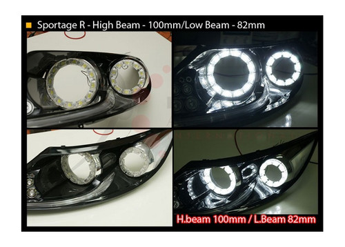 2011-2013 Sportage R XLOOK Premium CC POWER LED Angel Eyes 2pc Set 2011-2013 Sportage R XLOOK Premium CC POWER LED Angel Eyes 2pc Set