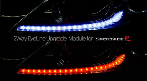 2011-2013 Sportage R 2-way LED Headlight DRL Module Set 2pc