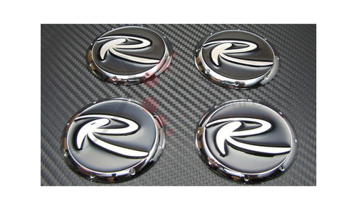 2010-2013 Sorento R 7X 3D Wheel Cap Emblem Overlays Set 4pc
