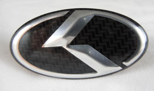 LODEN Carbon/3D "K" Steering Wheel Emblem Overlay for Hyundai Model Vehicles
