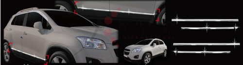 Buick Encore Chrome Side Door Molding Set 4pc Buick Encore Chrome Side Door Molding Set 4pc