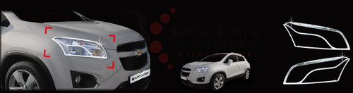 Chevy Trax Chrome Headlight Cover Trim Set 2pc LH/RH Chevy Trax Chrome Headlight Cover Trim Set 2pc LH/RH