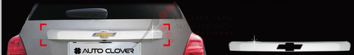 Chevy Trax Chrome UPPER Rear Trunk Door Garnish w/ Logo Opening