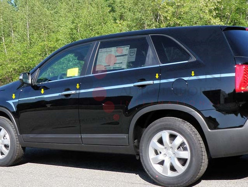 2014+ Sorento R Chrome / Stainless Steel Upper Arrow Accent Trim 2pc 2014+ Sorento R Chrome / Stainless Steel Upper Arrow Accent Trim 2pc