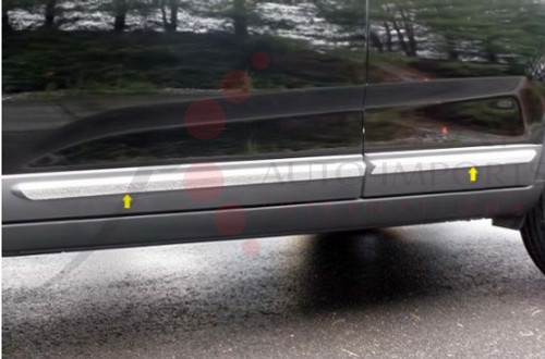 2010 - 2013 Sorento LX / EX Chrome / Stainless Steel Rocker Panel Trim "L-Type" 4 pc