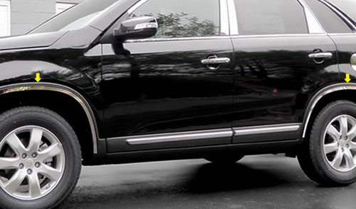 2014+ Sorento R Chrome / Stainless Steel Fender Trim