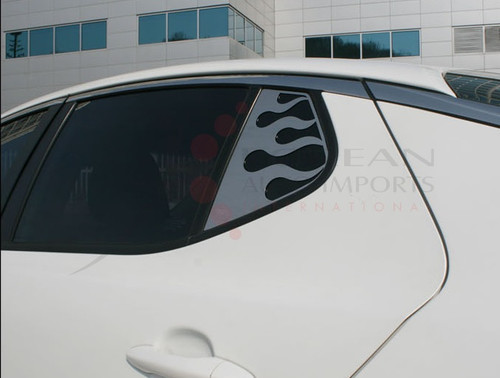 2014+ Optima K5 Stainless Steel/Chrome Flame C-Pillar Set 2pc