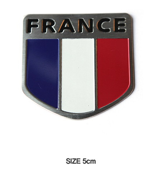 France Shield Accent Emblem Badge Logo