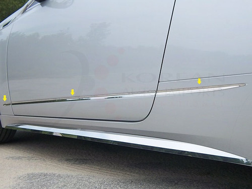 2010 - 2013 Cadillac CTS Coupe Chrome Body Side Insert Trim 2010 - 2013 Cadillac CTS Coupe Chrome Body Side Insert Trim