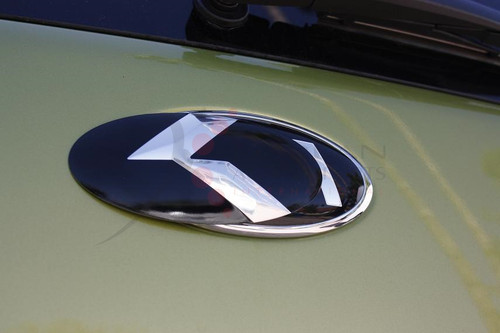 2008 - 2011 *NEW* LODEN "METAL SKIN" Carbon K Grill/Trunk/Steering Emblem Badge Set 3pc