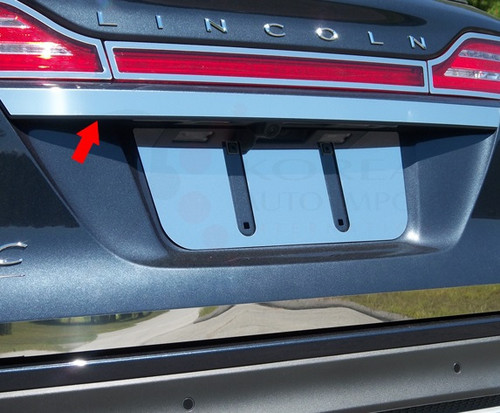 2015 Lincoln MKC Stainless Steel / Chrome License Bar Trim: 1.375" width 1pc