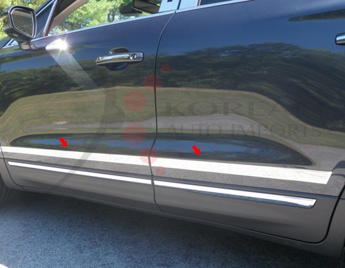 2015 Lincoln MKC Stainless Steel / Chrome Molding Insert Trim: 1.25" - 1.75" tapered width 6pc