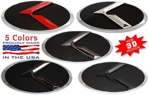 2010-2013 Forte Koup LODEN SOLID METAL 3D "K" Badge Emblem Hood/Grill/Trunk