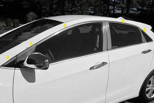 2013 - 2015 Elantra GT Window Trim Package 4 pc 2013 - 2015 Elantra GT Window Trim Package 4 pc