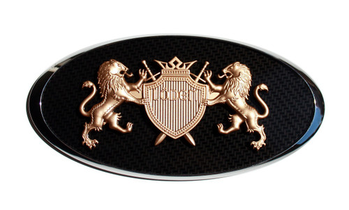 Metal Golden Royal Style Club VIP Shield Car Auto Front Grille Emblem Badge