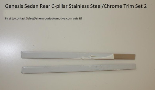 Rear C-Pillar Stainless Steel/Chrome Trim Set2