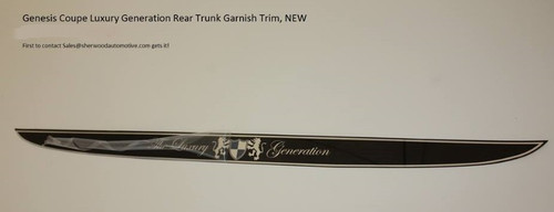 Genesis Coup Luxury Generation Rear Truck Garnish Trim Genesis Coup Luxury Generation Rear Truck Garnish Trim
