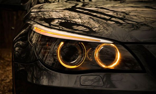 2011-2013 Optima K5 Chrome LED Headlight Eyelid Set 2pc