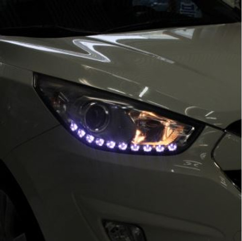 2010-2013 Tucson IX LED DRL Headlight Module Set 2pc DIY