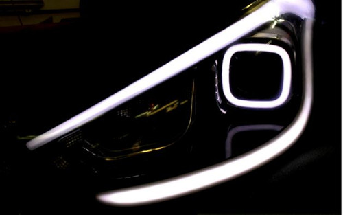 2014-2015 Tucson IX LED Illuminated Headlight Projector Surrounds 2pc