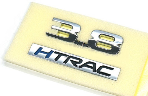 2017+ Genesis G80 "3.8 HTRAC" OEM Chrome Letter Emblem 2017+ Genesis G80 "3.8 HTRAC" OEM Chrome Letter Emblem