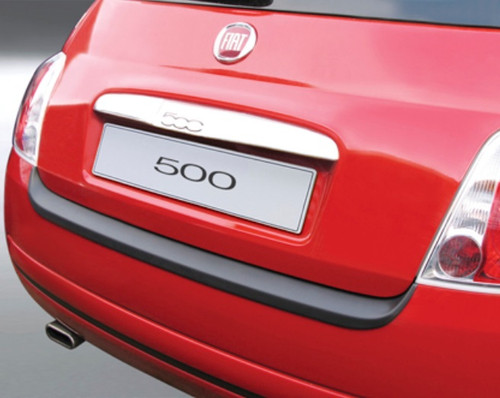 2007 - 2015 Fiat 500 / Cabriolet MOLDED BLACK Rear Bumper Paint Guard Protector 2007 - 2015 Fiat 500 / Cabriolet MOLDED BLACK Rear Bumper Paint Guard Protector