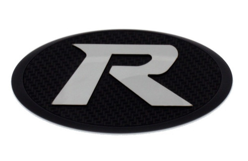 LODEN "R" Badge Emblem Grill/Hood/Trunk (Chrome or Black Base)