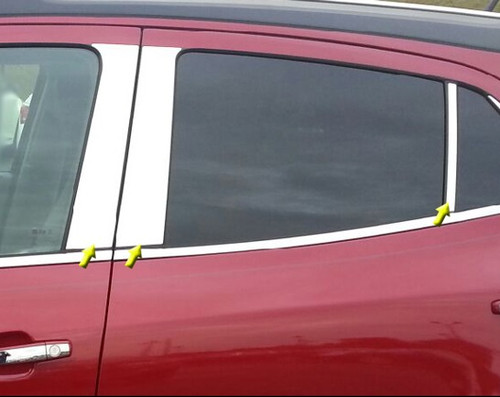 Buick Encore SAA Stainless Steel Chrome Door Pillar Post Set 6pc Buick Encore SAA Stainless Steel Chrome Door Pillar Post Set 6pc
