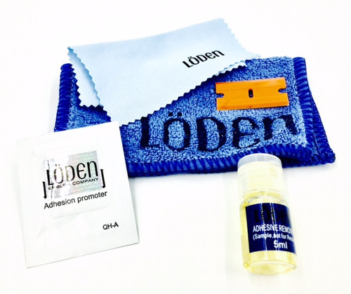 LODEN EMBLEM Installation kit automotive emblem kit adhesive remover adhesion promoter primer microfiber cleaning towel, microfiber polishing cloth plastic abs razor blade full deluxe car badge emblem removal installation kit coming soon