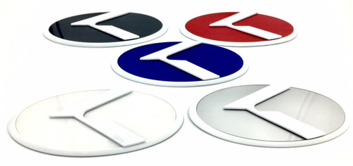 2014+ Rondo / New Carens "LODEN 3.0" K Badges *WHITE EDGE* Emblem  (VARIOUS COLORS) 2014+ Rondo / New Carens "LODEN 3.0" K Badges *WHITE EDGE* Emblem  (VARIOUS COLORS)